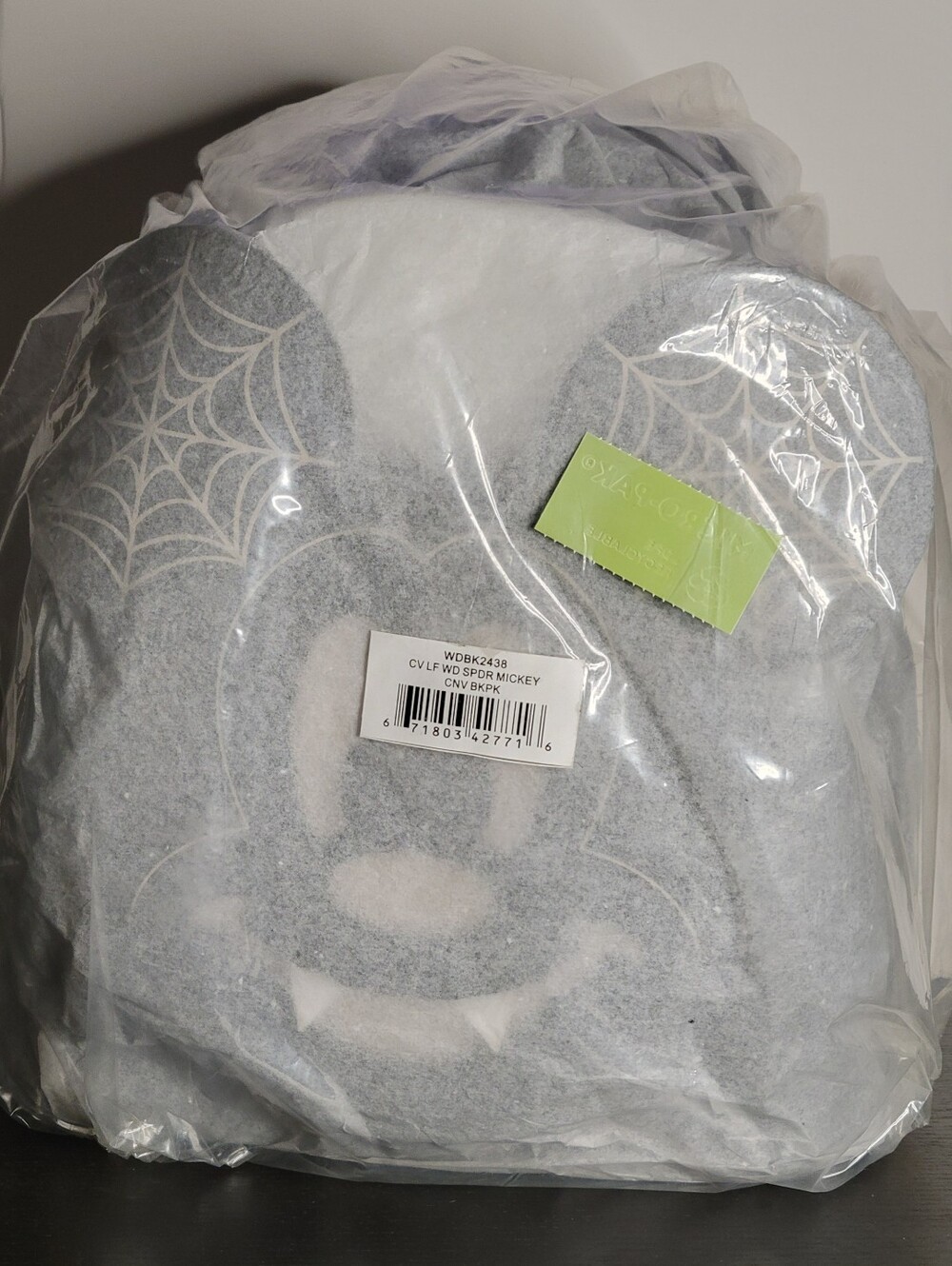 Loungefly Disney Mickey Spiderweb Glow Halloween Backpack NWT